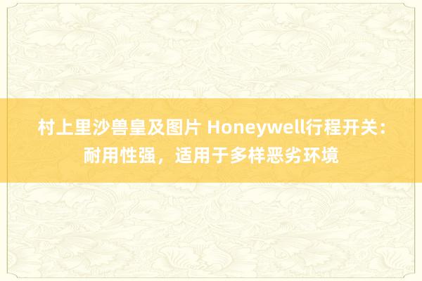 村上里沙兽皇及图片 Honeywell行程开关：耐用性强，适用于多样恶劣环境