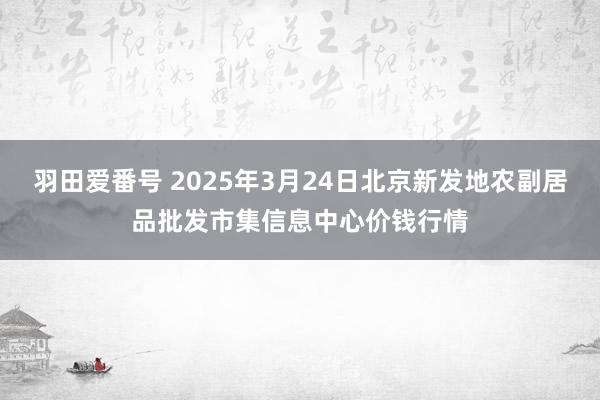 羽田爱番号 2025年3月24日北京新发地农副居品批发市集信息中心价钱行情