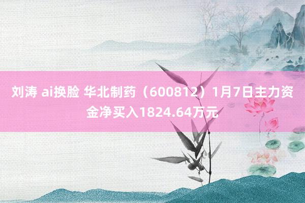 刘涛 ai换脸 华北制药（600812）1月7日主力资金净买入1824.64万元