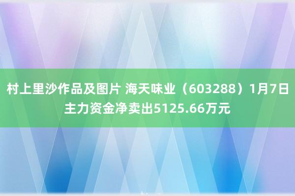 村上里沙作品及图片 海天味业（603288）1月7日主力资金净卖出5125.66万元