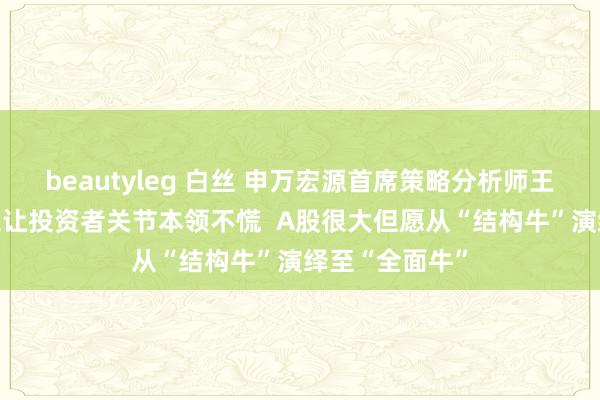 beautyleg 白丝 申万宏源首席策略分析师王胜： 计谋体系让投资者关节本领不慌  A股很大但愿从“结构牛”演绎至“全面牛”