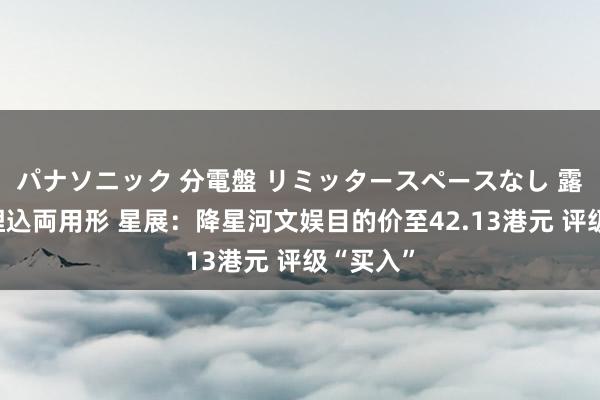 パナソニック 分電盤 リミッタースペースなし 露出・半埋込両用形 星展：降星河文娱目的价至42.13港元 评级“买入”